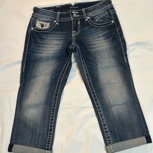 Vigoss The Chelsea Capri Size 1/2 Blue EUC